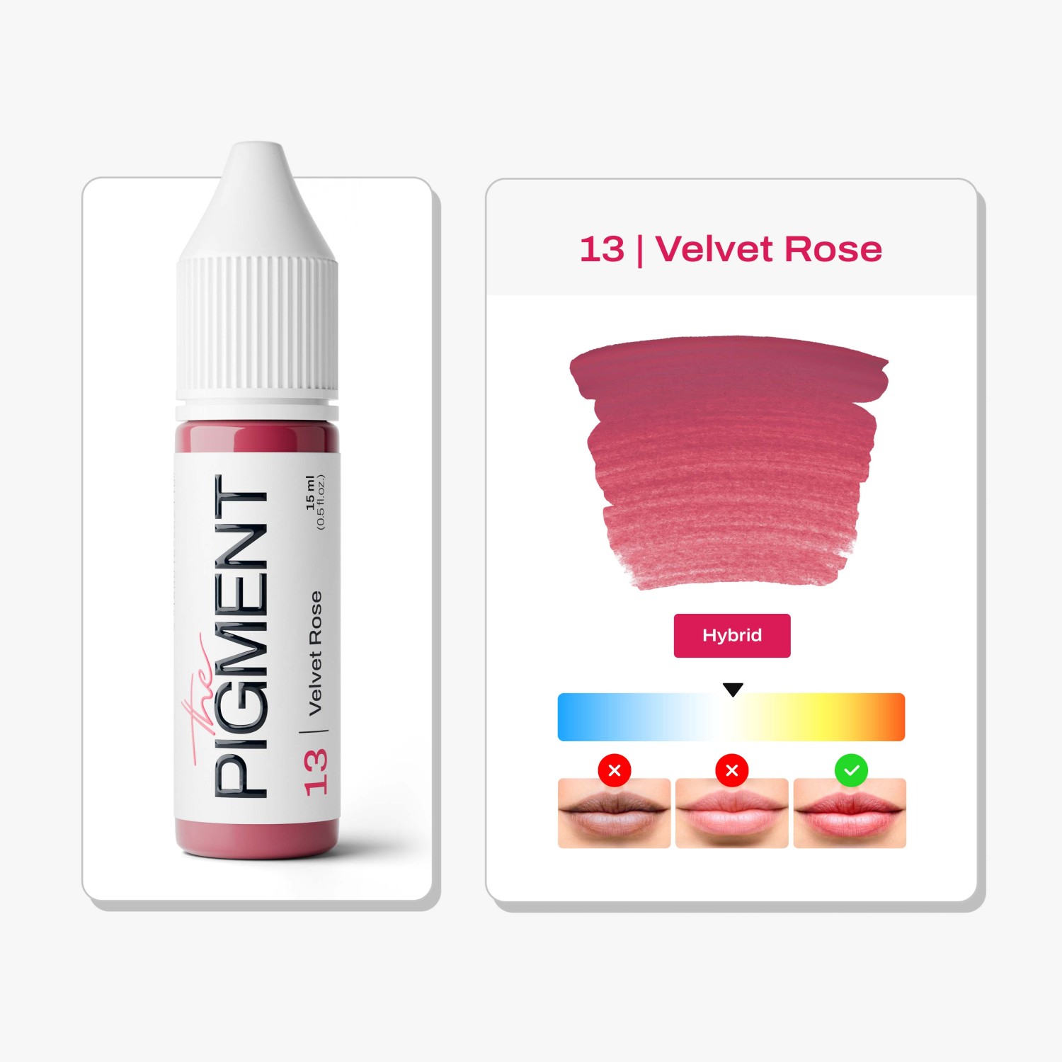 THE PIGMENT ტუჩის პიგმენტი Velvet Rose 15 მლ.
